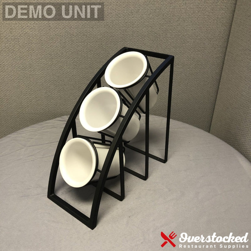 Cal-Mil Flatware And Condiment Displays Rounded Black Display Pieces