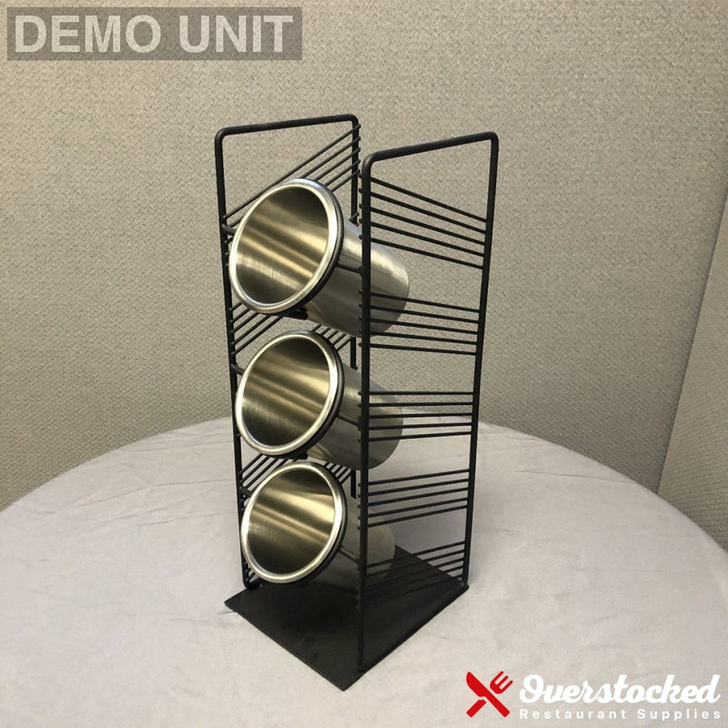 Cal-Mil Flatware And Condiment Displays Vertical Black Display Pieces
